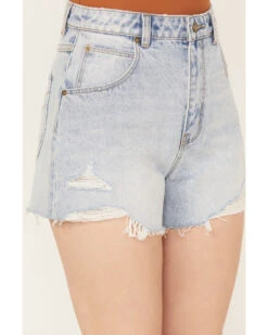 Rolla's Women's Mirage High Rise Light Wash Denim Short -Cowgirl Drape Sales 2000386548 412 P2