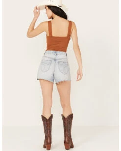 Rolla's Women's Mirage High Rise Light Wash Denim Short -Cowgirl Drape Sales 2000386548 412 P4
