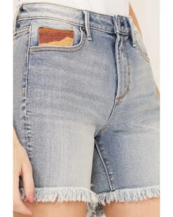 Driftwood Women's Desperado Light Wash Lulu Frayed Shorts