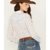 Rock & Roll Denim Women's Floral Long Sleeve Pearl Snap Western Shirt