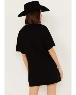 Rock & Roll Denim Women's Metal Fringe Short Sleeve Mini Dress 6 Rock & Roll Denim Women's Metal Fringe Short Sleeve Mini Dress -Cowgirl Drape Sales 2000387603 001 P4