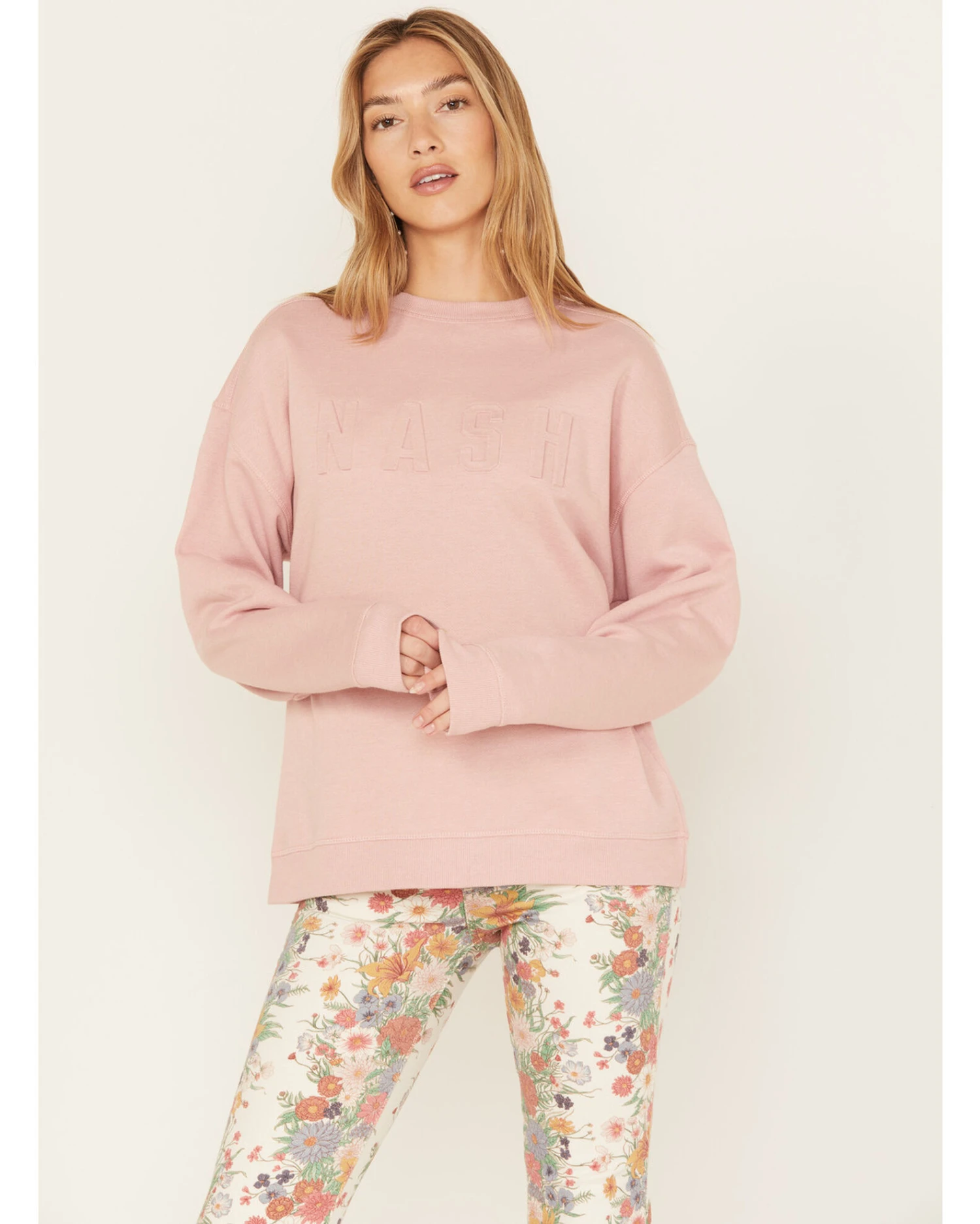 The NASH Collection Women's 3D Logo Sweatshirt 1 The NASH Collection Women's 3D Logo Sweatshirt