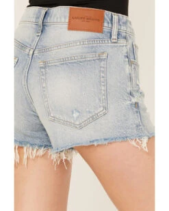 Lucky Brand Women's Light Wash Anchors Away Mid Rise Distressed Shorts 7 Lucky Brand Women's Light Wash Anchors Away Mid Rise Distressed Shorts -Cowgirl Drape Sales 2000388113 412 P4