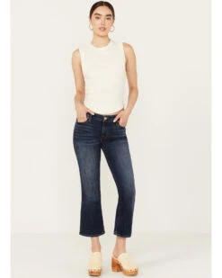 Mia And Moss Women's Spellbound Dark Wash Mid Rise Kick Flare Stretch Jeans 6 Mia And Moss Women's Spellbound Dark Wash Mid Rise Kick Flare Stretch Jeans -Cowgirl Drape Sales 2000389047 416 P1