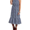 Stetson Women's Floral Sleeveless Midi Dress