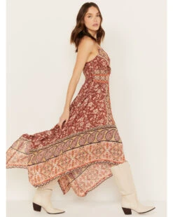 Angie Women's Floral Border Print Dress -Cowgirl Drape Sales 2000391055 220 P2