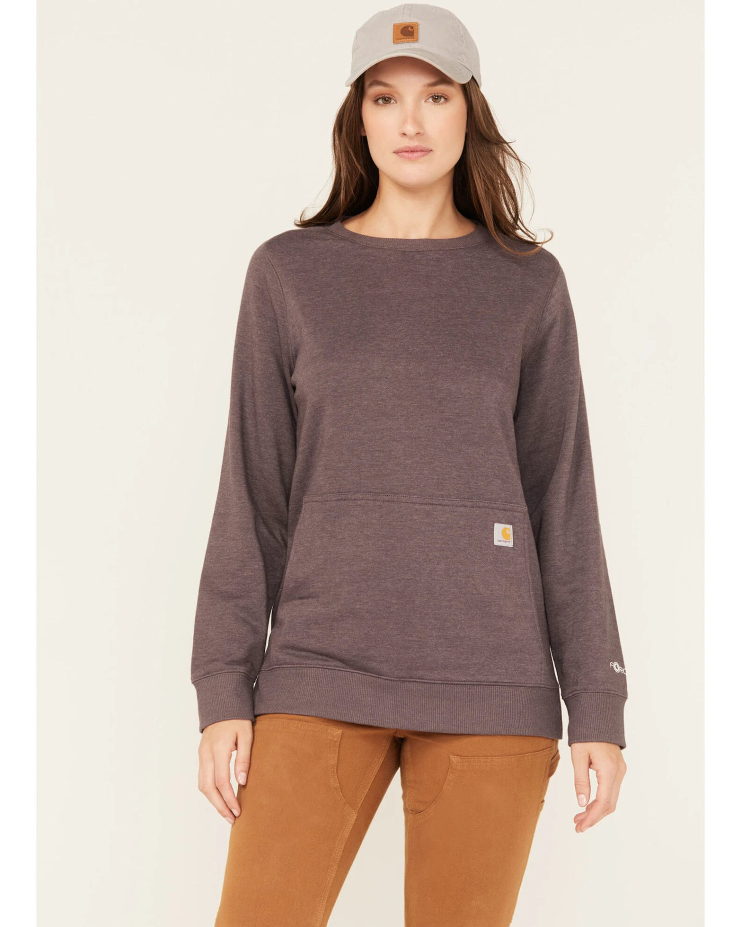 Carhartt Women's Force® Relaxed Fit Lightweight Sweatshirt 2 Carhartt Women's Force® Relaxed Fit Lightweight Sweatshirt - Image 2