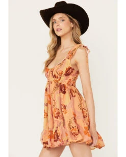 Free People Women's Vernon Mini Dress 7 Free People Women's Vernon Mini Dress -Cowgirl Drape Sales 2000392157 800 P2