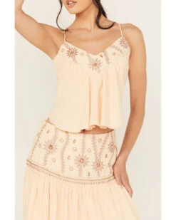 Free People Women's Crystal Cove Embellished Set - 2 Piece -Cowgirl Drape Sales 2000392166 840 P3