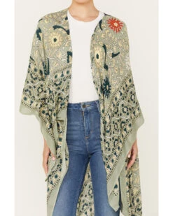 Free People Women's Magic Dance Kimono 6 Free People Women's Magic Dance Kimono -Cowgirl Drape Sales 2000392246 343 P3
