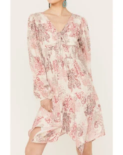 Beyond The Radar Women's Print Hanky Hem Dress -Cowgirl Drape Sales 2000392309 900 P3