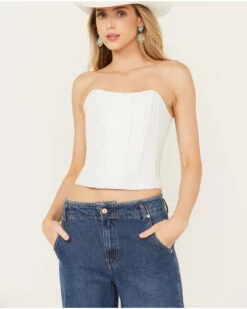 Boot Barn X Understated Leather Women's Louise Leather Bustier -Cowgirl Drape Sales 2000394750 100 P1