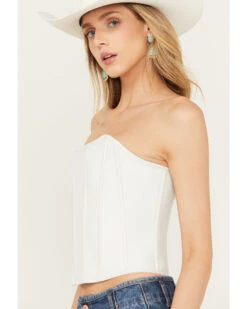 Boot Barn X Understated Leather Women's Louise Leather Bustier -Cowgirl Drape Sales 2000394750 100 P2