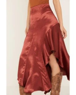 Free People Women's Sunrise Asymmetrical Skirt 6 Free People Women's Sunrise Asymmetrical Skirt -Cowgirl Drape Sales 2000395775 600 P2