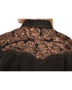 Scully Women's Floral Embroidered Western Shirt 10 Scully Women's Floral Embroidered Western Shirt -Cowgirl Drape Sales 658137 89 D1